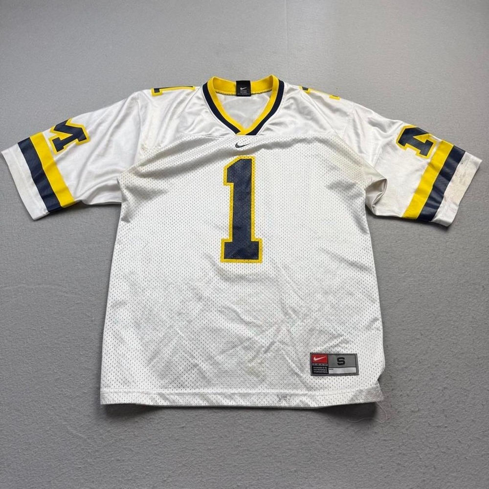 Nike Team Michigan Wolverines 1 Football Jersey Small